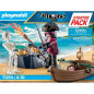 PLAYMOBIL - 71254 - Les Pirates - Starter Pack Pirate et barque