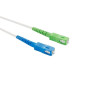 Câble Fibre optique D2 Diffusion pour box Free 5 m Blanc, Vert et Bleu