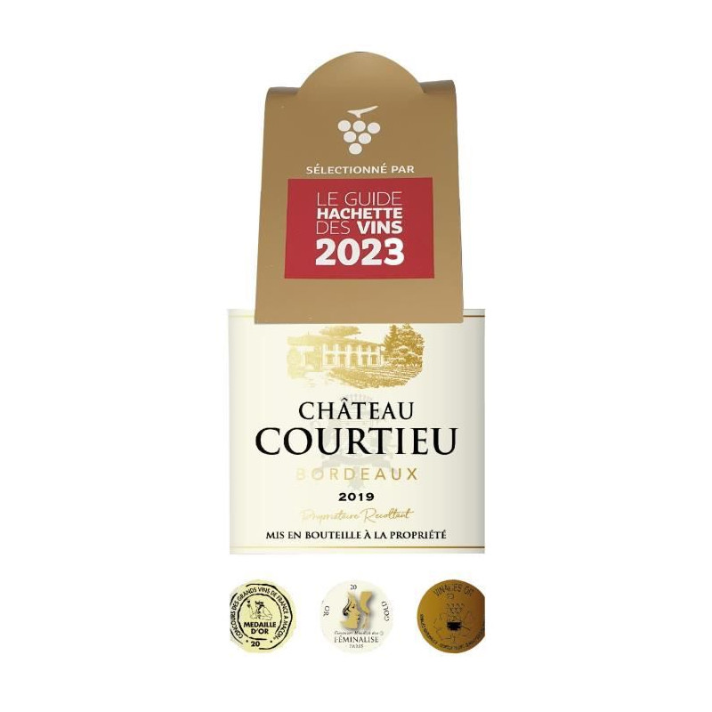 Château Courtieu 2019 Bordeaux - Vin rouge de Bordeaux