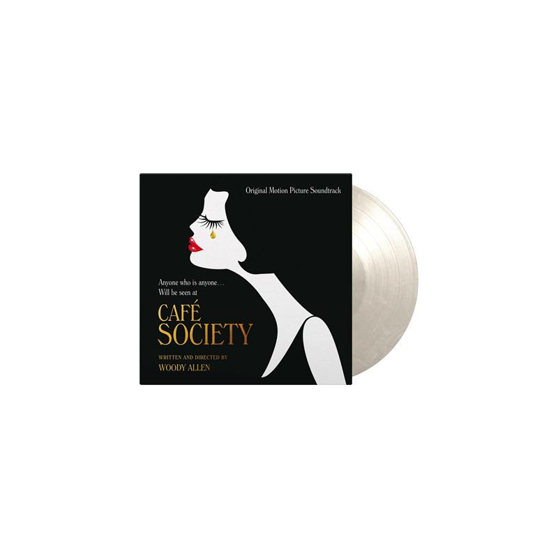 Café Society Vinyle Transparent et Blanc Marbré