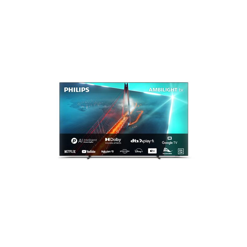 TV OLED Philips 48OLED708 121 cm 4K UHD Smart TV 2023 Chrome satiné