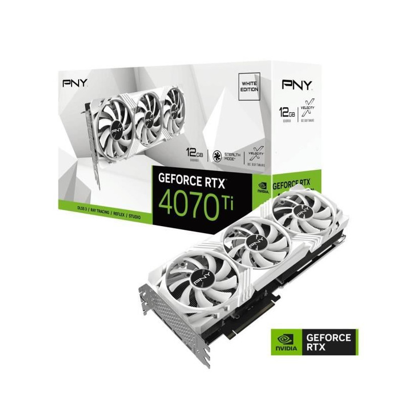 PNY - Carte Graphique - GeForce RTX™ 4070 XLR8 Gaming VERTO EPIC-X RGB™ -  12G - Triple Fan DLSS 3 - Pny