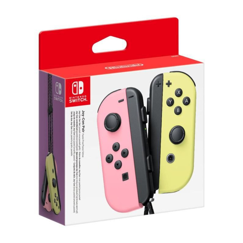 Paire de manettes Joy-Con Rose Pastel & Jaune Pastel | Nintendo Switch
