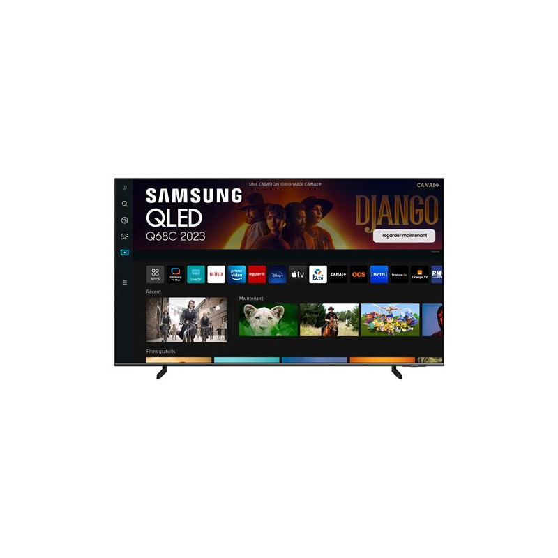 TV QLED Samsung TQ75Q68CAUXXC 190 cm 4K UHD Smart TV 2023 Noir
