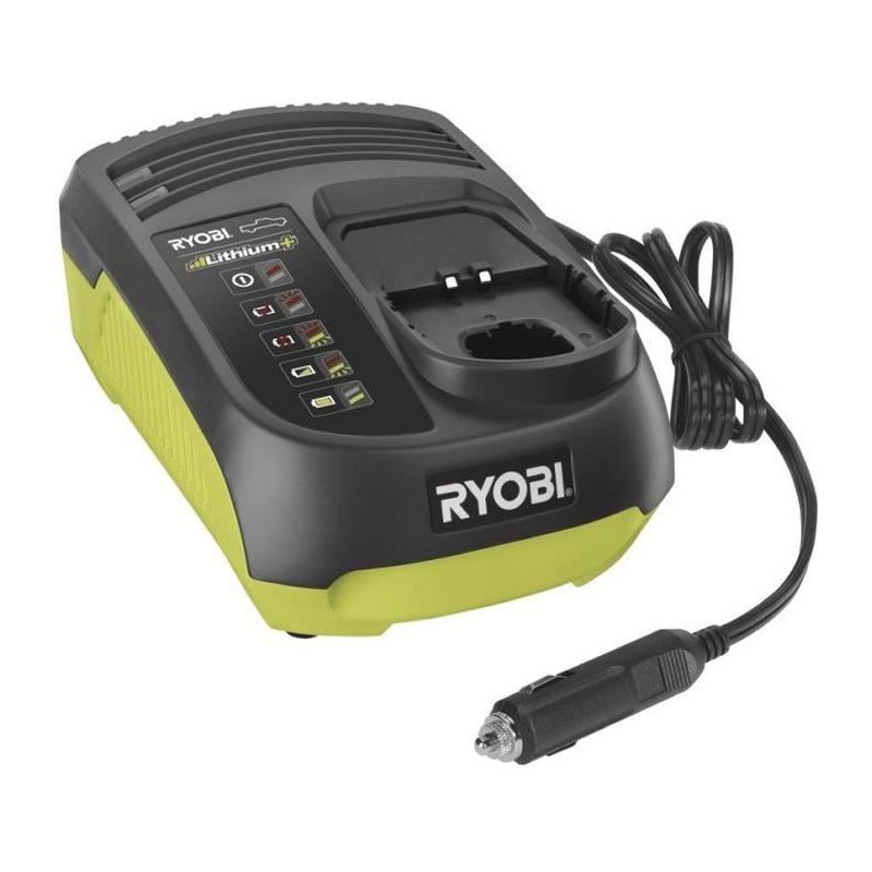 RYOBI Chargeur compatible prise allume-cigare 12 Volts