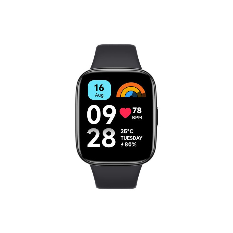 Montre connectée Xiaomi Redmi Watch 3 Active avec du bracelet Noir
