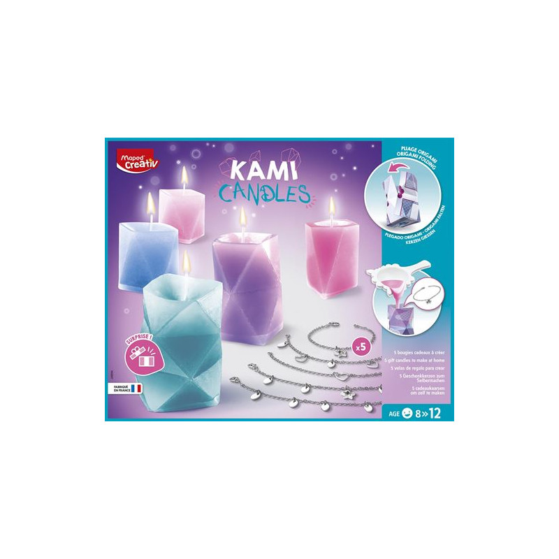 Création bougie Maped Creative Bougies Origami Surprises