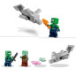 LEGO Minecraft 21247 La Maison Axolotl, Jouets pour Enfants avec Zombie, Dauphin et Poisson