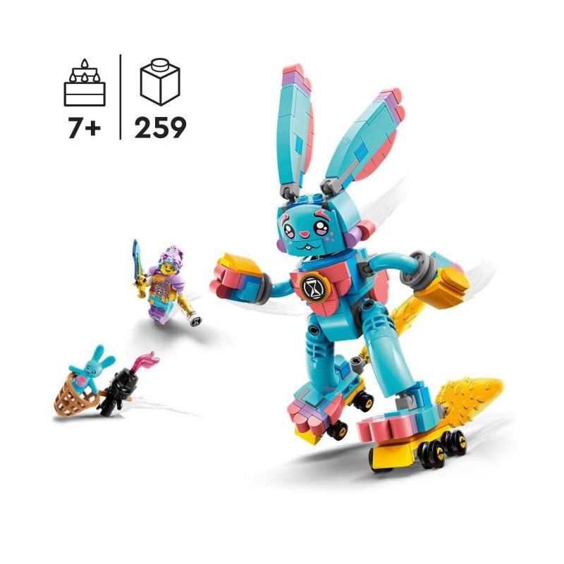 LEGO DREAMZzz 71453 Izzie et Bunchu le Lapin, Jouet avec Figurines de la Série TV