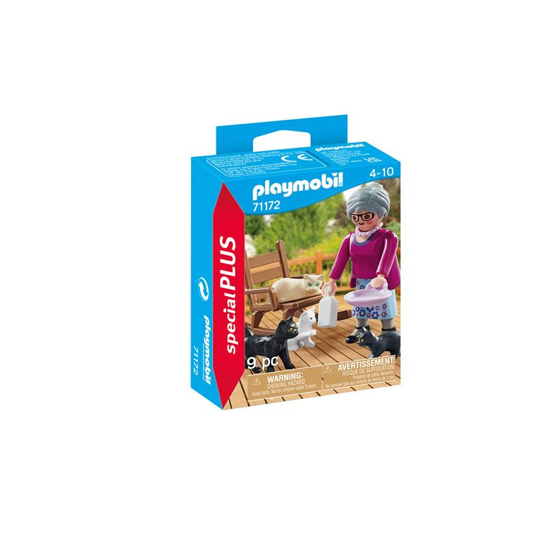 Playmobil Special Plus 71172 Grand mère avec chats