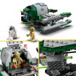 LEGO Star Wars 75360 Le Chasseur Jedi de Yoda, Jouet The Clone Wars avec la Minifigurine Yoda et Figurine R2-D2