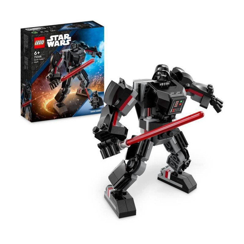 LEGO Star Wars 75368 Le Robot Dark Vador, Jouet de Figurine avec Minifigurine et Grand Sabre Laser