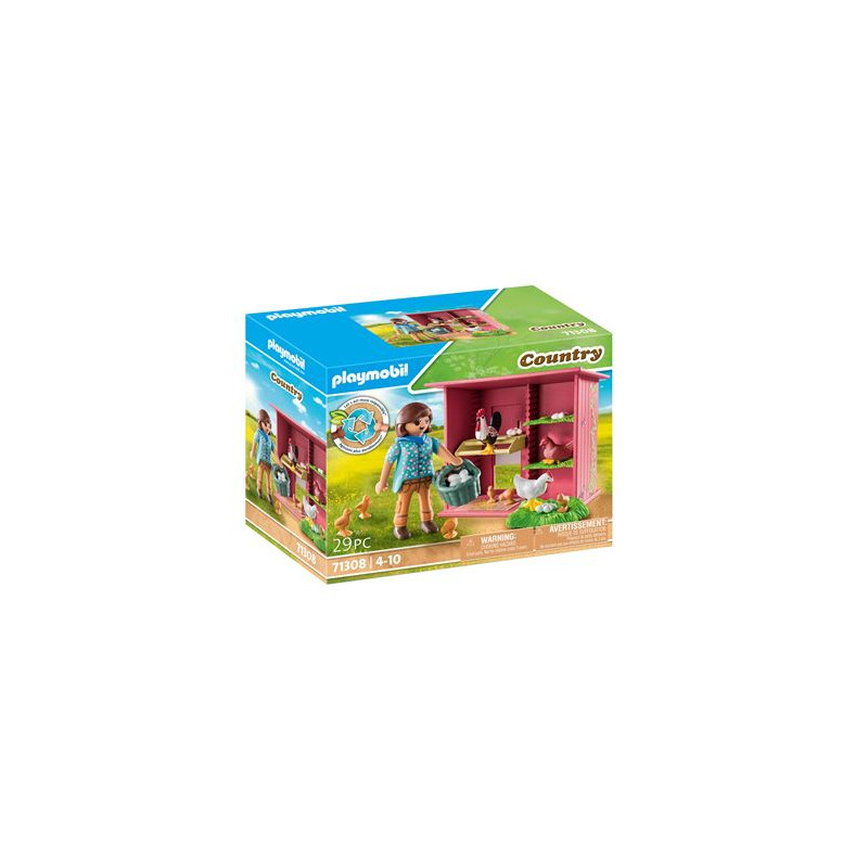 Playmobil Country 71308 Agricultrice et poulailler