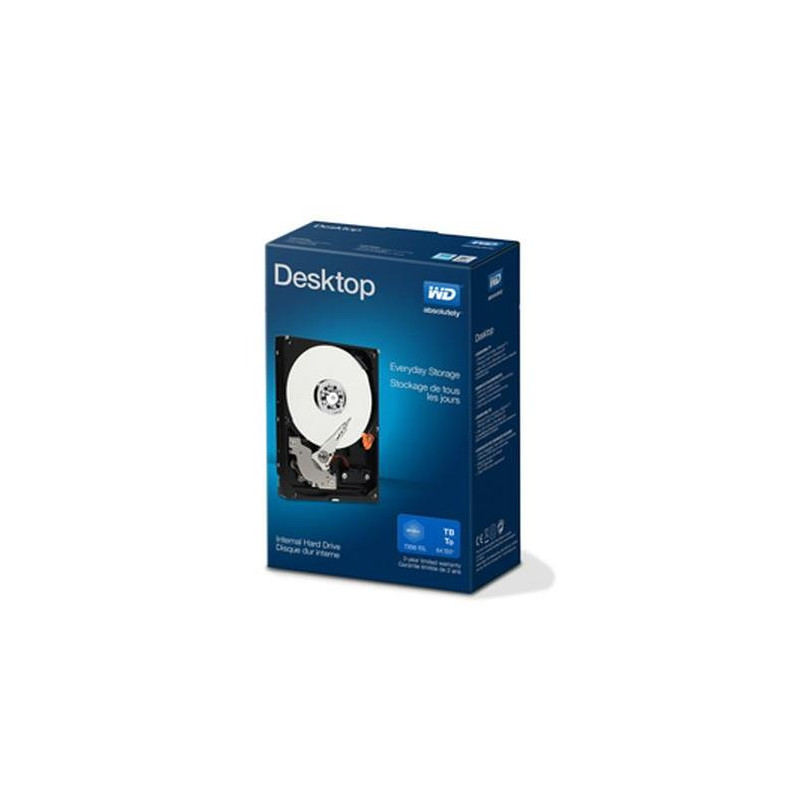 WD Desktop Everyday WDBH2D0040HNC Disque dur 4 To interne 3.5" SATA 6Gb s mémoire tampon 64 Mo