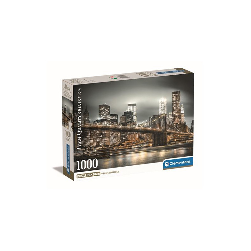 Puzzle Compact 1000 pièces Clementoni New York Skyline