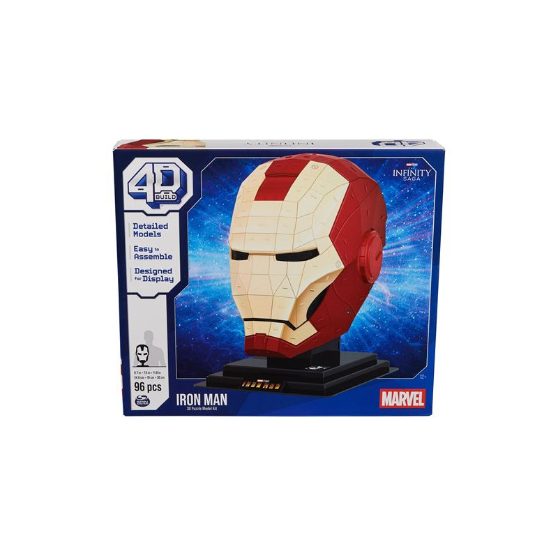 Puzzle 3D 4D Build Casque Iron Man Marvel