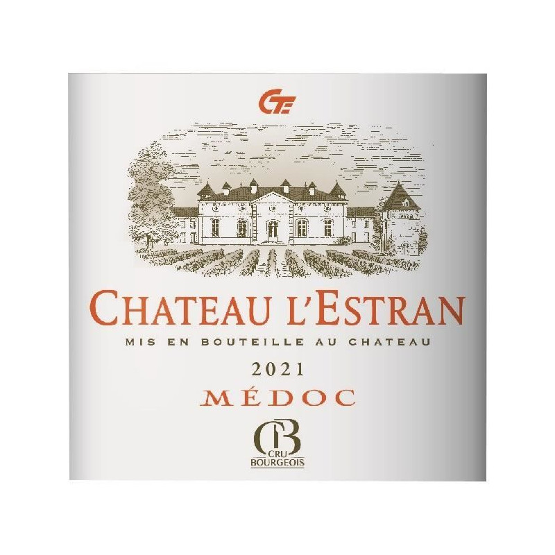 Château L'Estran 2021 Médoc Cru Bourgeois - Vin rouge de Bordeaux