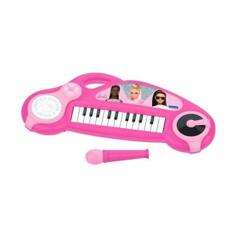 Piano électronique pour enfants Barbie avec effets lumineux et microphone