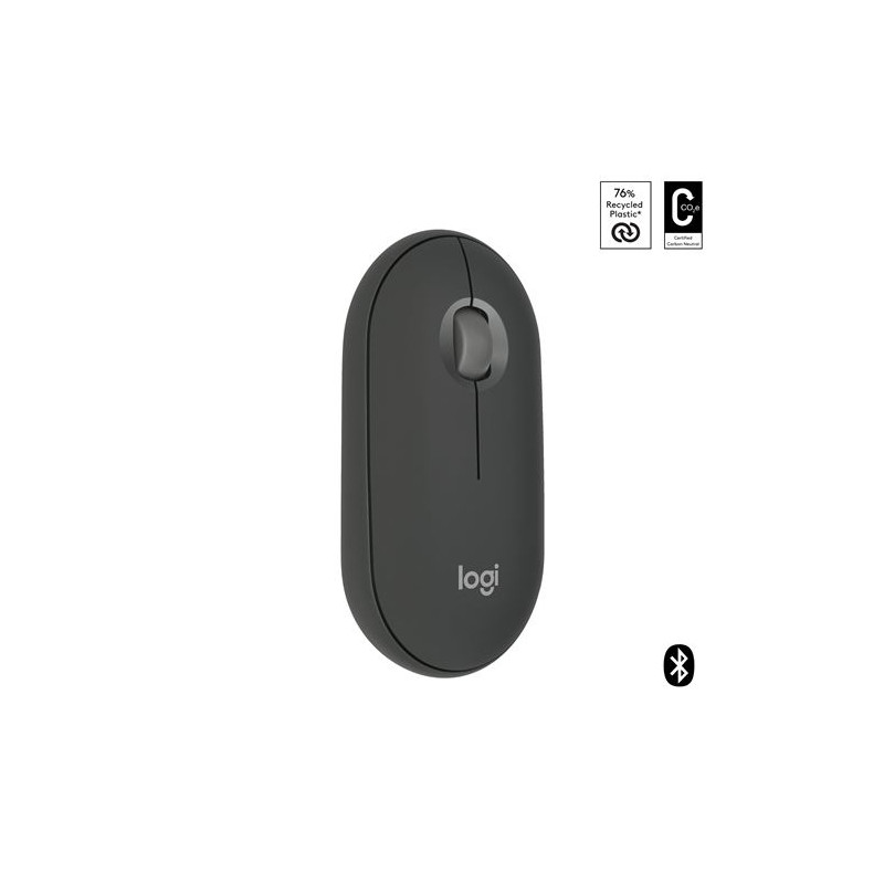 Souris sans fil Bluetooth Logitech Pebble Mouse 2 M350s Graphite