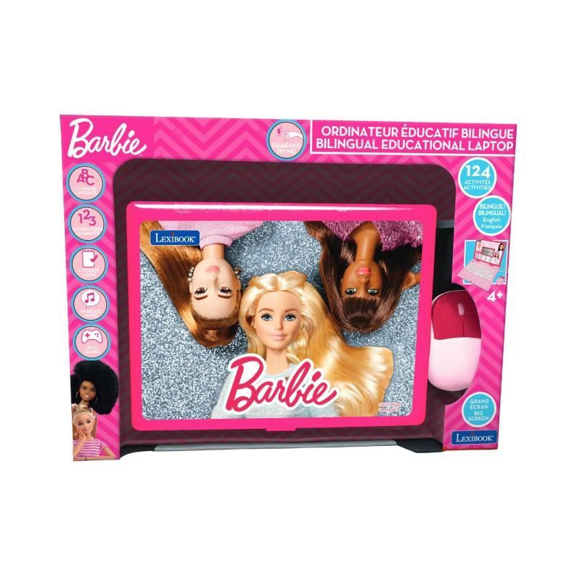 Ordinateur éducatif bilingue Barbie – 124 Activités en Anglais / Français