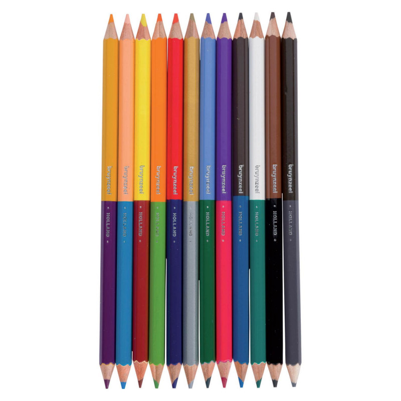 Bruynzeel Kids Twin Point Crayons, 12pcs.
