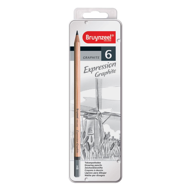 Bruynzeel Expression Graphite Pencils, 6pcs.