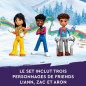 LEGO Friends 41756 Les Vacances au Ski, Set de Mini-Poupées Liann, Aron et Zac et Figurine Animale, Cadeau Noël