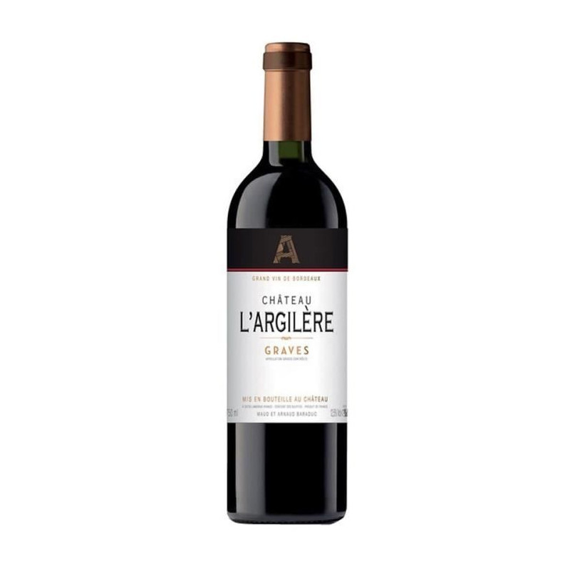 Château L'Argilere 2019 Graves - Vin rouge de Bordeaux