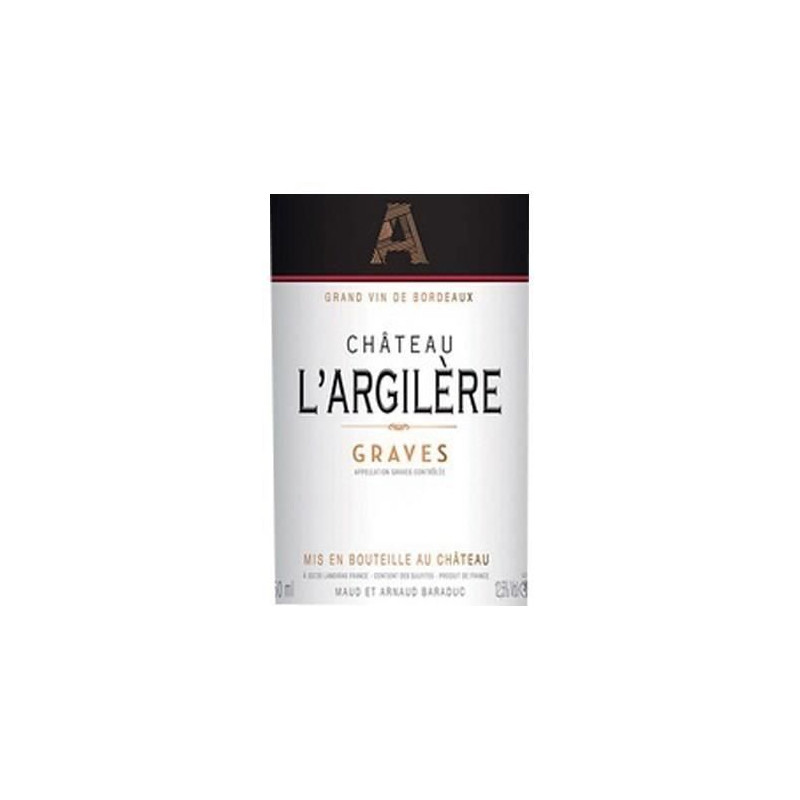 Château L'Argilere 2019 Graves - Vin rouge de Bordeaux