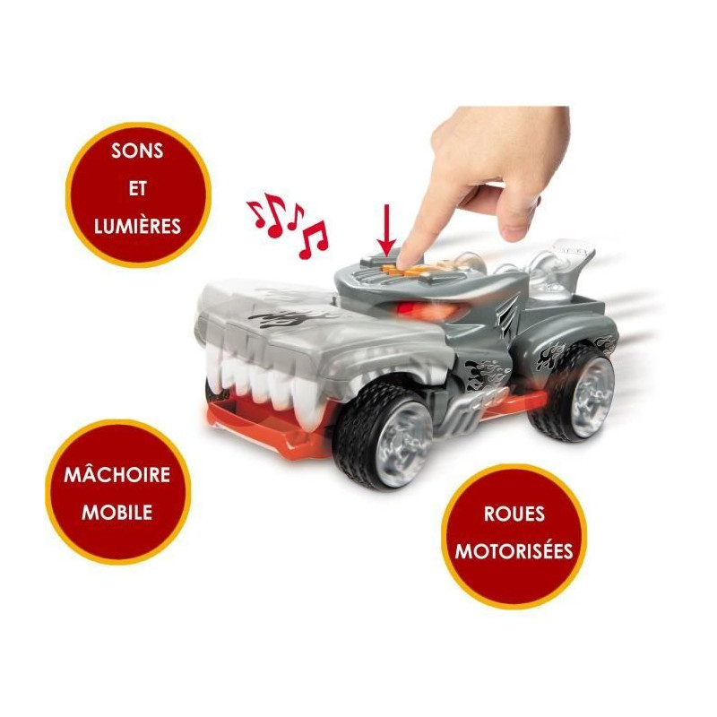 Véhicule motorisé - Mondo Motors - Sons et lumieres - Hot Wheels Monster Action Hotweiler - 23cm