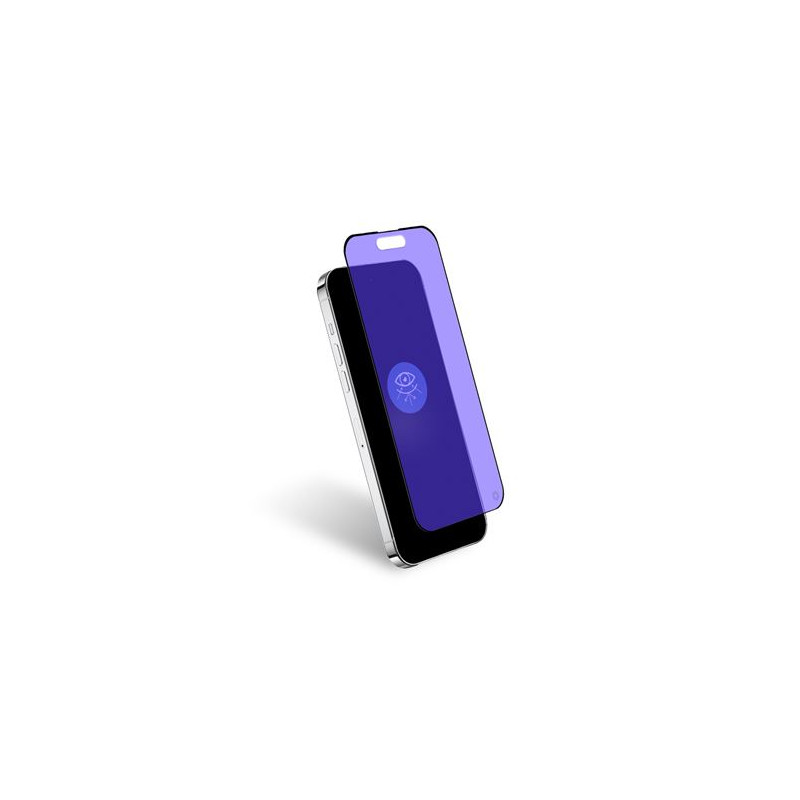 Protection d écran Forceglass Verre trempé 2,5D anti lumière bleue iPhone 15 Plus