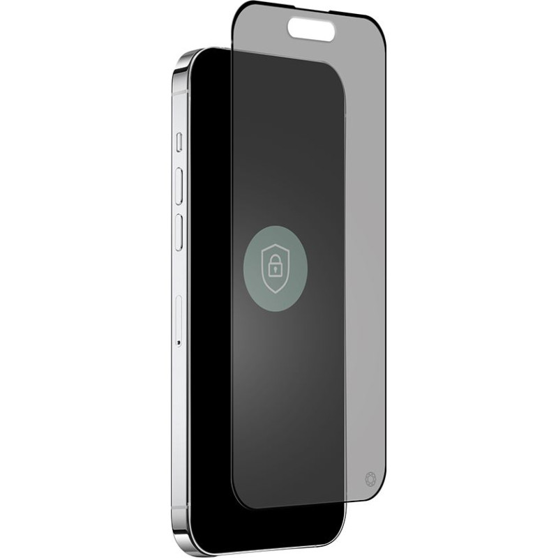 Protection d écran Forceglass Verre trempé 2,5D confidentialité iPhone 15 Pro