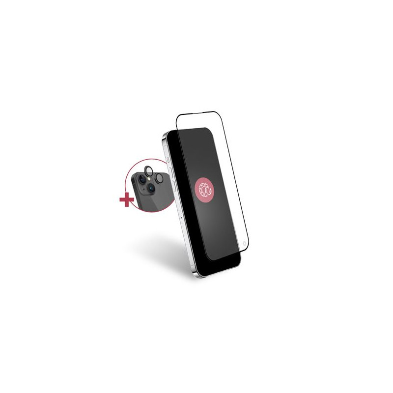 Pack protection d écran Forceglass verre trempé + caméra lens iPhone 15 Plus