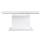 Table a manger rectangulaire extensible GIGANTIC - Style contemporain - Décor blanc laqué - L 160/200 x P 80 x H 75 cm