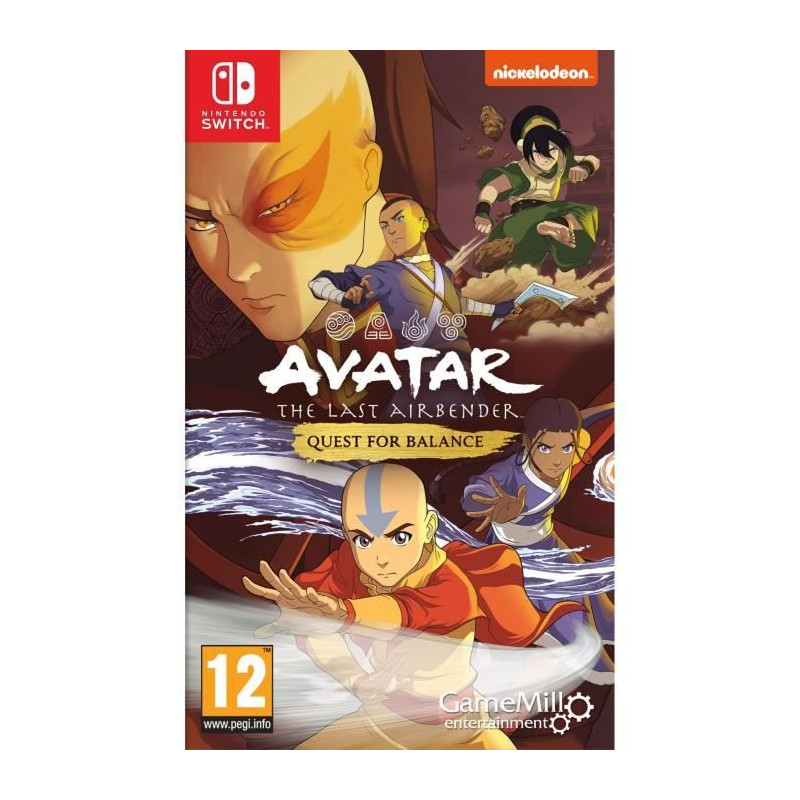 Avatar The Last Airbender Quest for Balance - Jeu Nintendo Switch