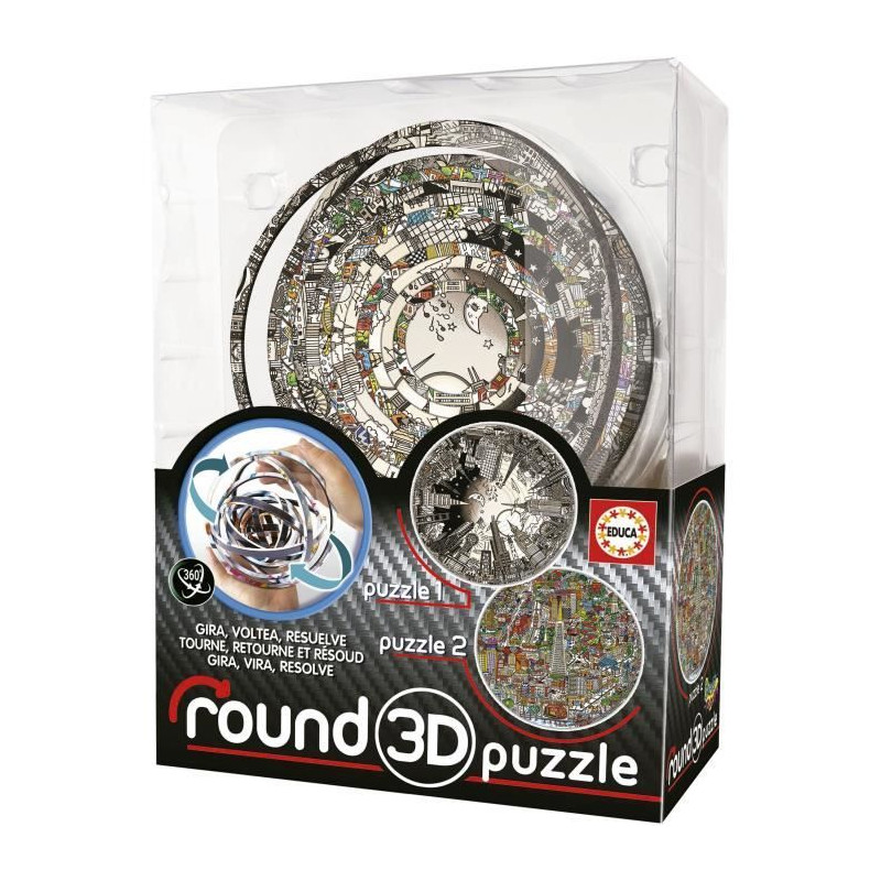 PUZZLE 3D ROND CHARLES FAZZINO - EDUCA - 19707