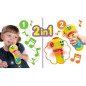 Microphone 2 en 1 - Carotina Baby - joue de la musique, amplifie la voix et fait de la lumiere - LISCIANI