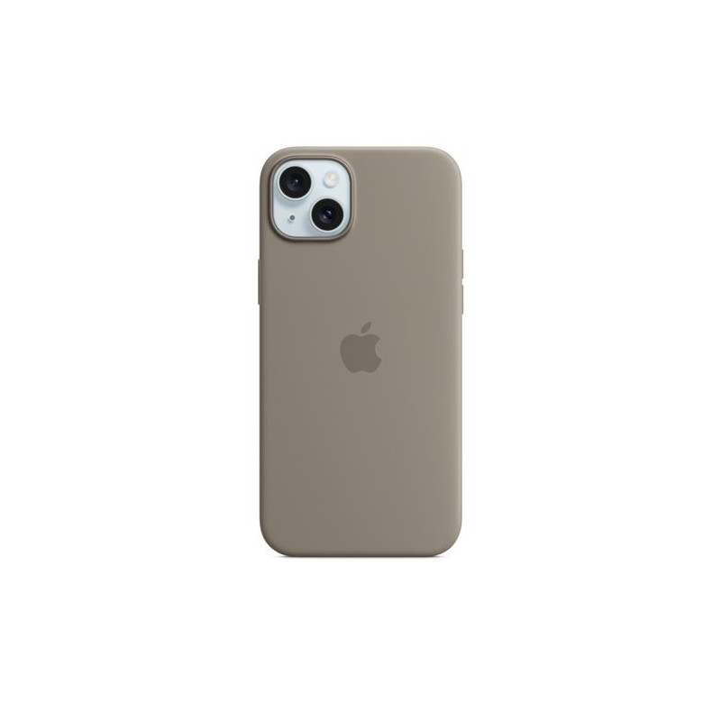 Coque en silicone avec MagSafe pour iPhone 15 Plus Argile