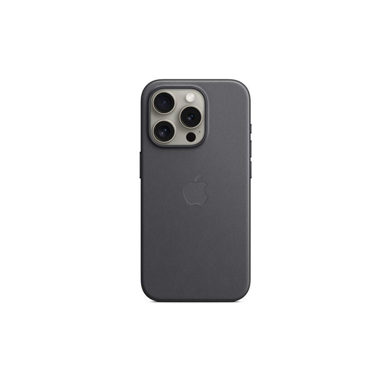 Coque en tissage fin avec MagSafe pour iPhone 15 Pro Noir