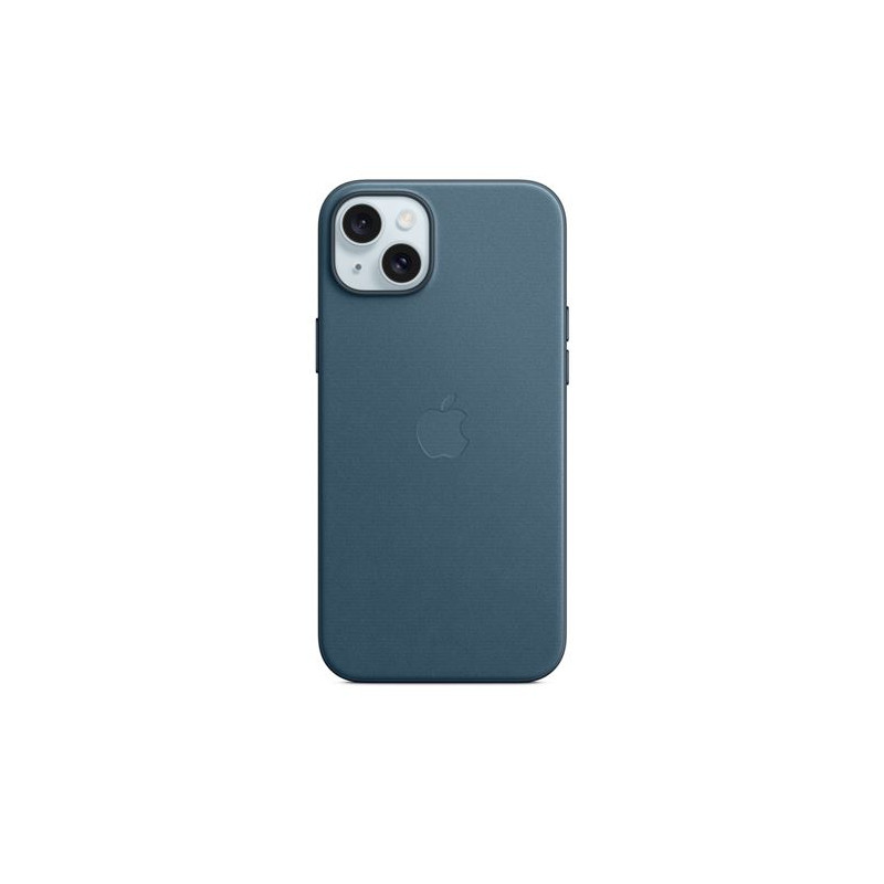 Coque en tissage fin avec MagSafe pour iPhone 15 Plus Bleu Pacifique