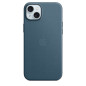 Coque en tissage fin avec MagSafe pour iPhone 15 Plus Bleu Pacifique