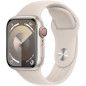 Apple Watch Series 9 GPS + Cellular - 41mm - Boîtier Starlight Aluminium - Bracelet Starlight Sport Band - M/L
