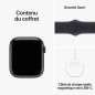 Apple Watch Series 9 GPS - 45mm - Boîtier Midnight Aluminium - Bracelet Midnight Sport Band - S/M