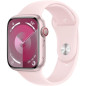 Apple Watch Series 9 GPS + Cellular - 45mm - Boîtier Pink Aluminium - Bracelet Light Pink Sport Band - M/L
