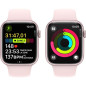 Apple Watch Series 9 GPS + Cellular - 45mm - Boîtier Pink Aluminium - Bracelet Light Pink Sport Band - M/L