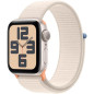 Apple Watch SE GPS - 40mm - Boîtier Starlight Aluminium - Bracelet Starlight Sport Loop