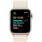 Apple Watch SE GPS - 40mm - Boîtier Starlight Aluminium - Bracelet Starlight Sport Loop