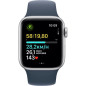 Apple Watch SE GPS - 40mm - Boîtier Silver Aluminium - Bracelet Storm Blue Sport Band - M/L