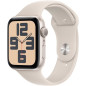 Apple Watch SE GPS - 44mm - Boîtier Starlight Aluminium - Bracelet Starlight Sport Band - M/L