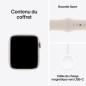 Apple Watch SE GPS + Cellular - 44mm - Boîtier Starlight Aluminium - Bracelet Starlight Sport Band - S/M